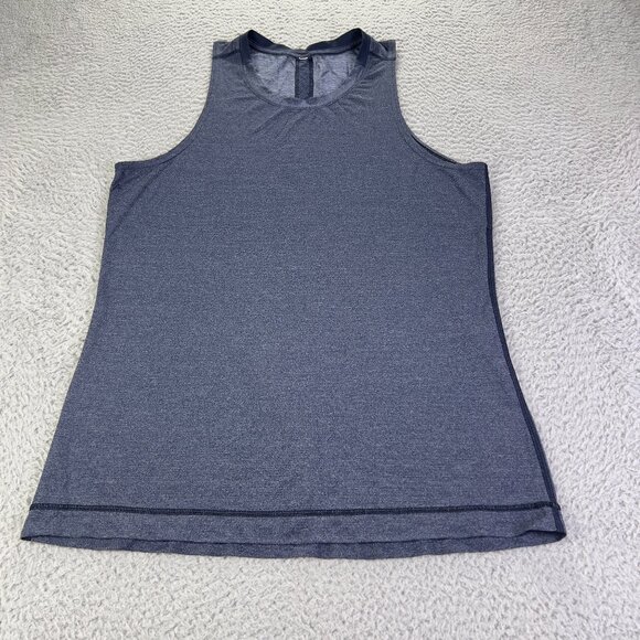 Lululemon Tank Shirt Mens Medium Heather Blue Sleeveless Athletic Gym Workout - Picture 1 of 7
